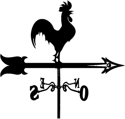 TAISK Wetterfahne mit Tierornament, Richtungsanzeiger aus Metall für Gartendekoration, Dachmontage, Kuh, Eichhörnchen, Wal, Huhn, Adler, Wetterfahne für den Außenbereich, Messwerkzeug (Adler)