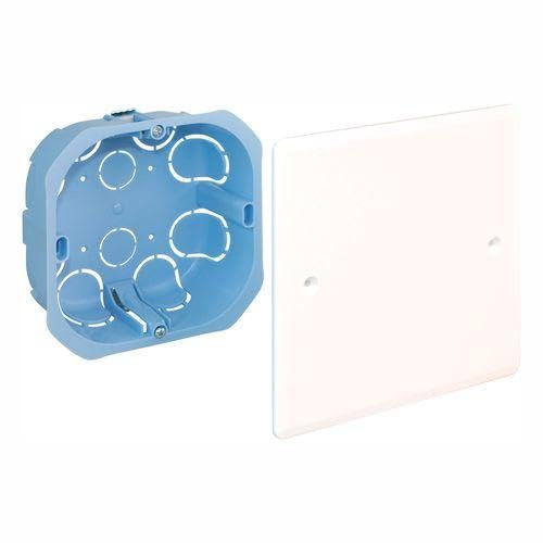 EUR'OHM Boite de dérivation standard placo + couvercle - XL Pro 100x100x50mm - Câble gaine et connectique