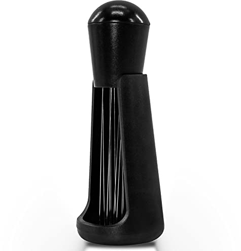 Espresso Coffee Stirrer 12 Needles 0.4mm Espresso Distribution Tools with Stand, Espresso Needle, Espresso Coffee Distributor (Black)