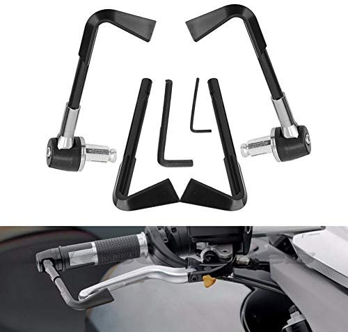 CNC-Motorrad-Handgriffschutz, Bremshebel, Schutz, Motorrad-Schutz, Lenker, Motorrad-Hebelschutz (Silber)