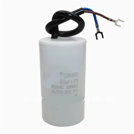 FELEA CBB60 450V Moteur Machine à Laver déshydrateur Pompe à Eau condensateur de démarrage 20UF 25UF 30UF 35UF 40UF 45UF 50UF 55UF 60UF 70UF (Size : 40UF 92X45MM)
