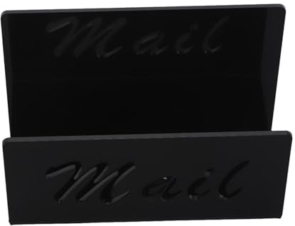 Acryl-Posthalter 2,5 Zoll Breite mit rutschfester Gummibasis Brieforganizer für Büro, Schule, Zuhause, Arbeitsplatz, Lernbereich