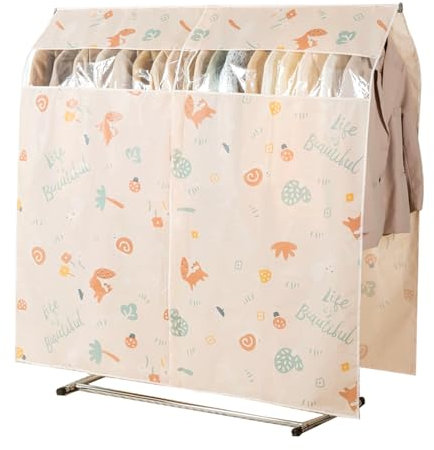Mengger Kleidersack, Kleiderständer Abdeckung Abdeckung für Kleiderständer 100×150 cm Anti Staub Abdeckung Kleidung Schutzhülle Kleiderschutzhülle Staubdicht Kleidersack Schutzhülle (100 * 150cm)