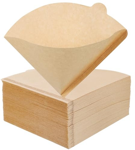 200 Pezzi Filtri per Caffè, A Forma di V Filtri Caffe Americano Taglia 2 Carta Filtro Cono Caffè Accessori Caffè per Macchine da Caffè Caffettiera Tazza con Filtro (2-6 Tazze)