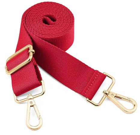 QIUTIMIY Schultergurt, verstellbarer, dicker, weicher, universeller, rutschfester Ersatz-Komfortgurt mit Metall-Drehhaken für Umhängetasche/Messenger-Tasche