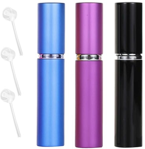 JYTDBCS 10ML Perfume Atomiser Spray Bottle,perfume atomiser,mini perfume refill bottles，travel perfume atomiser refillable,3 Pieces Refillable Travel Size Perfume Bottles in Pocket & Handbag
