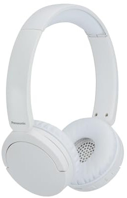 Panasonic HF630B Street Wireless Headphones, Over-Ear, Built-in Mic, Bluetooth 5.3, Multipoint, Swivel Design, Up To 72 Hours Playtime, USB-C, White