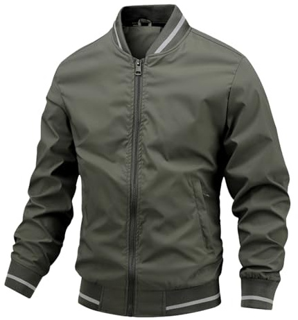 RUMAOZIA Veste en sweat pour homme sans capuche Veste de loisirs Veste d'entraînement pour l'extérieur Blouson coupe-vent Veste d'hiver Veste oversize uni pour la transition Veste de sport Veste