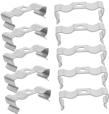 HOMOCONO 30pcs Led Tube Light Mounting Brackets Tube Lamp Bracket Fluorescent Clamp Uplight Fixing Clip
