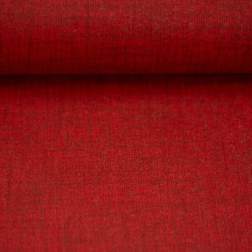Beschichteter Dekostoff | uni | CHARLY | 20 Farben | für Taschen, Utensilos, Tischläufer .. | 50x140 cm | KEINE Meterware (rot)
