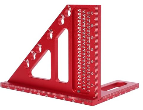 3D Multi Angle Measuring Ruler Woodworking Square Protractor Miter Triangle Ruler Ayout Measuring Tool for Engineer Carpenter