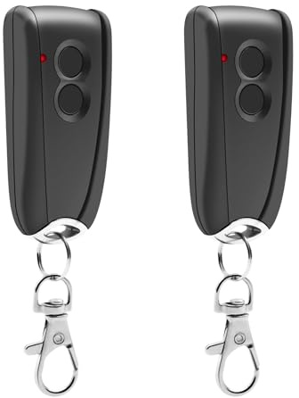 2 transmisores manuales de repuesto para EcoStar RSC2 433, abrelatas para puerta de garaje, control remoto de 433,92 MHz, 4 canales, compatible con EcoStar Liftronic 500/700/800