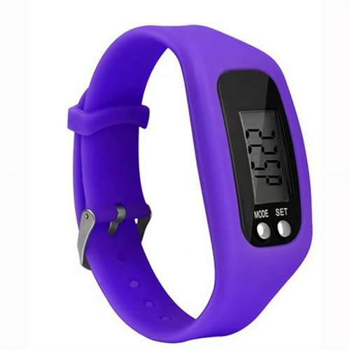 Fitness Pedometer Watch,2025 High-precision Electronic Pedometer With Step Counter,Simple Fitness With Step Counter,No App Needed,Waterproof Sport Watch for Walking&Running (Purple)