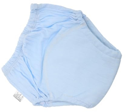 Töpfchentrainingshose für Babys und Neugeborene aus Baumwolle, Blau | 1 Stück, Waschbar und Bequem, für Babys und Neugeborene, Windeldicht, Strapazierfähig
