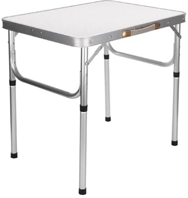 Generisch 2FT Folding Camping Table Picnic Table Höhenverstellbarer Multipurpose Party Dining Kleiner Camping Table Leichtgewicht mit Tragegriff für Catering Buffet und Garten