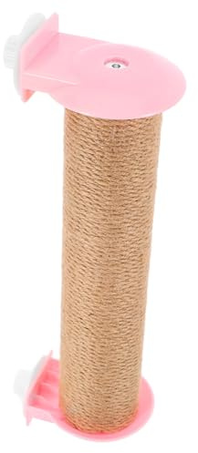 TOBBOMEY Ersatzpfosten für Katzenkratzbaum aus Natürlichem Juteseil Rosa Multifunktional und Platzsparend für Katzenkäfig und Indoor Katzenzubehör