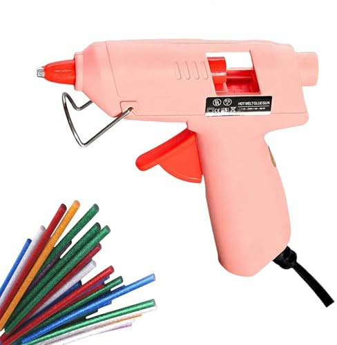 Hot Glue Gun,20W Mini Melt Gun, Fast Heating Hot Glue Gun Kit with 30pcs Glitter Color Glue Sticks, for for Crafting, DIY, Arts & Crafts,Sealing,Home Repairs,Cards,and Glass