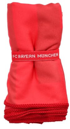 FC Bayern München Handtuch Microfaser 140 x 70 cm (Rot) I Schnelltrocknendes Fitnesshandtuch für Sport & Reisen mit Vereinswappen I Offiziell lizenziert