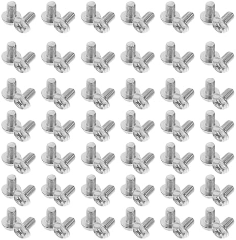 BAZEITFLOW 60 Viti di Montaggio in Acciaio Inox per Vassoio Fornelli a Gas Fissaggio Sicuro e Stabile Assortimento per Cucine a Gas Naturale Accessori per Piano Cottura 75X5Mm 60 Pezzi