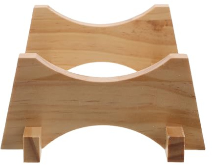 Veemoon Soporte de Madera para Dispensador de Bebidas y Jarra de Vino, Base Estable Montaje Fácil para Hogar y Eventos, Acabado Natural