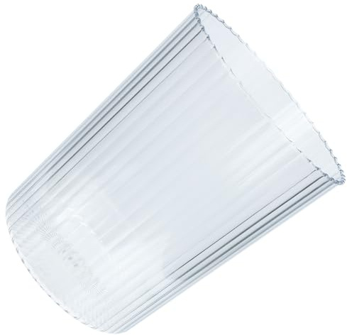 SUPVOX Cubo de Basura Doméstico Transparente Pequeño sin Tapa, Papelera Creativa Redonda para Cocina, Dormitorio y Oficina, Contenedor Práctico y Compacto para Almacenamiento de Basura