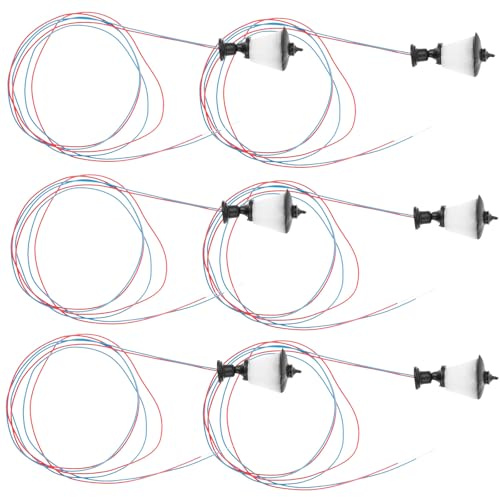 Toyvian 6 Pezzi Lampioni in Miniatura Neri per Modellismo, Lampione Stradale in Abs Resistente, Accessori per Tavoli da Sabbia e Diorami Paesaggistici, Decorazioni per Case delle Bambole