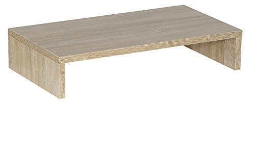CARO-Möbel Monitorständer Monitor Schreibtischaufsatz Bildschirmerhöhung in Sonoma Eiche 50 x 10 x 27 cm (B x H x T)