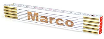 Zollstock Marco mit Namensgravur personalisiert Geschenk