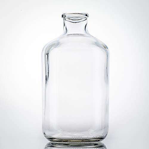 Flaschenbauer - Spardose Glas 1L mit Münzschlitz - große Sparflasche transparent ohne Deckel, Sparglas mit Spezial-Mündung zur einfachen Münzentnahme, modernes Sparschwein, Geld sparen leicht gemacht