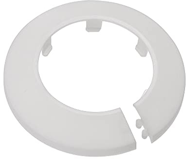 sourcing map Rohrabdeckung, Dekoration, 50 mm, PP-Kunststoff, Rosette, Wasserrohr-Abflussleitung, Weiß, 10 Stück