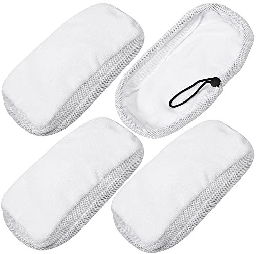 Donkivvy 4 Pcs Microfibre Mop Cloths, for Steam Mop Cloth for PADS for Morphy Richards 720020 720021 720502 9in1 Steam Cleaner