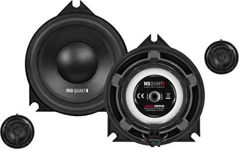 MB Quart QMB100C - 10 cm Komponenten-Lautsprecher mit 120 Watt (RMS: 60 Watt) für BMW E/F/G