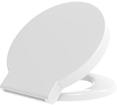 Grünblatt WC Sitz passend für Duravit Toilette Starck 1, Absenkautomatik und abnehmbar zur Reinigung, Duroplast, weiß