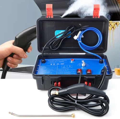 Ångtvätt med hög temperatur 3–5 bar 3 000 W bilångrengörare med förlängt armbågsmunstycke rengöringsmaskin med förvaringslåda, för kök, luftkonditioneringsapparater, bilar