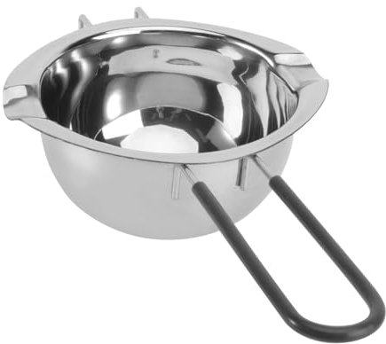 LIFKOME Butter Pot Milk Pot for Butter Melting Wax Melting Silicone Cover Handle