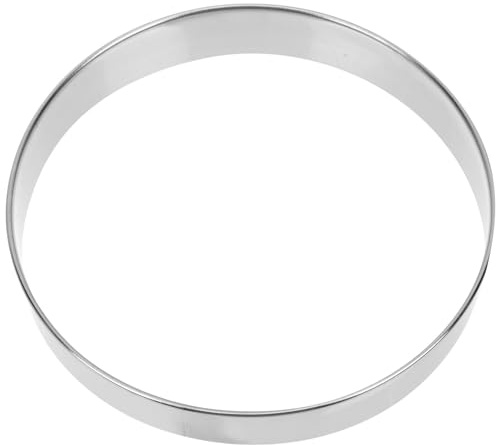 Round Pizza Baking Ring Pizza Saucing Tool for Homemade Crumpets Cakes and More High Temperature Resistant and Easy to Clean