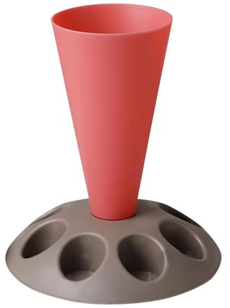 IUNSER Support de Poche à Douille, Support de Sac de glaçage avec 8 Fentes, Support de Buses, Support de Poche à Douille pour Le Remplissage d'accessoires de Cuisson. Mini Cuisine (Red, One Size)