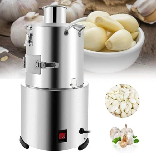 Máquina Peladora De Ajos Eléctrica 110v 220v 30kg/h 200w Peladora De Acero Inoxidable Peladora De Ajos Entera Comercial Separador Eléctrico De Ajos Para Restaurante Separador De Granos Dom(Color:220v)