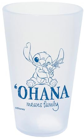 WinCraft Bicchiere da pinta in silicone Disney LILO & Stitch Ohana, 470 ml