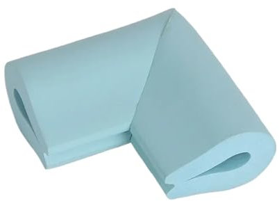 WJIAYAO Kantenschutz 4 Stück Sicherheits-Eckenschutz, Kinderschutz, Glas, Couchtisch, Winkeltisch, Eckenschutz, Klebeband, Kopfschutz(Blue-4pcs)