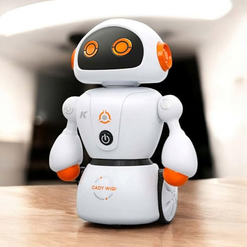 njoyn 2.4GHz RC-Ferngesteuerter Roboter mit Tanz-, Sound- und Musikfunktionen sowie Maze-Mode und vieles mehr, Lange Spielzeit für Spaß und Lernen vereint, Jungen und Mädchen