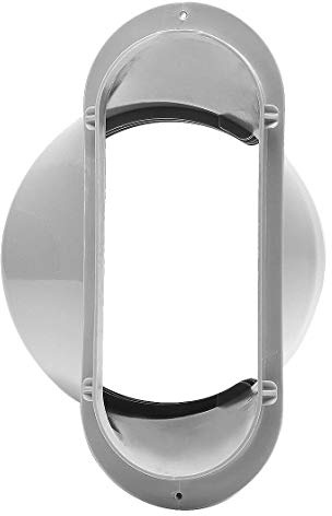 Cpolebev 15CM Portable Air Conditioner Window Exhaust Duct Pipe Hose Interface Connector(Flat Nozzle)