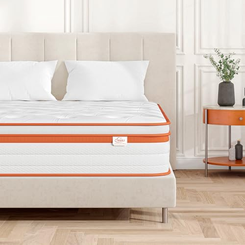 TeQsli Gel Federkernmatratze 160x200 cm, 25 cm Höhe 7-Zonen Taschenfederkernmatratze mit Gel Memory Schaum, ergonomische Unterstützung & Druckentlastung, H3 H4, Oeko-Tex & CertiPUR Zertifiziert