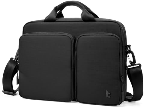 tomtoc Lätt Laptopväska, Passar 13 Och 14 Tums Laptop, Vattentät Notebookväska för MacBook Air/Pro M4 M3, 14 Tums Laptopväska Med Axelrem, Herrportfölj för Dokument/Laddare