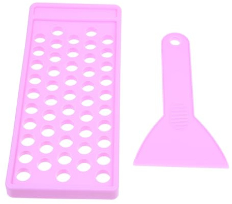 LIFKOME DIY Lippenbalsam Auffülltablett mit Löchern Lippenpflege Behälter aus Langlebigem PP Inkl Spatel für Gleichmäßiges Mischen Handgemachte Kosmetik Zubehör