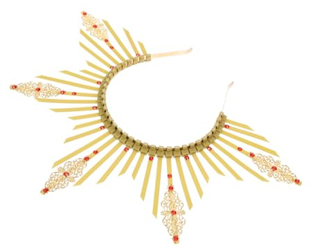 Mobestech Retro Sonnenstrahlen Haarreif aus Kunststoff und Metall Leicht und Bequem Festival Zubehör für Damen bei Partys und Verlobungen