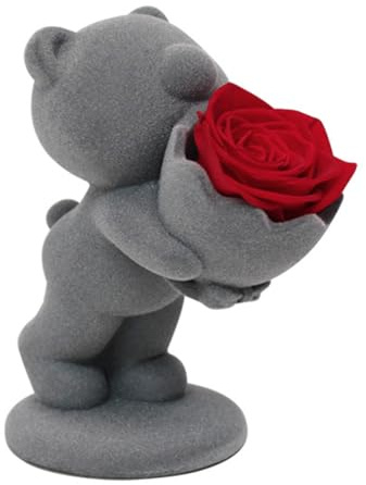 Flaroey Lujoso Ramo de Rosas de Peluche con y de Peluche: para el Cumpleaños de la Novia o el Día de San Valentín