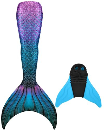 Fish Tail Kostüm für Kinder, Teenager & Erwachsene – Fantasie-Outfit mit Flossen-Look für Karneval, Cosplay & Fotoshooting – Nur zur Verkleidung ，xiaofen，DalanM35-160