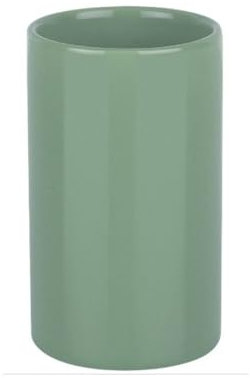 Spirella Gobelet Céramique Tube Vert Mousse