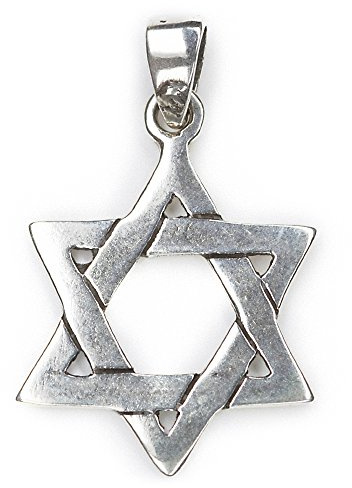 NKlaus Colgante Estrella de David Plata 925 2,8cm Hexegramm Amuleto Colgante 7912